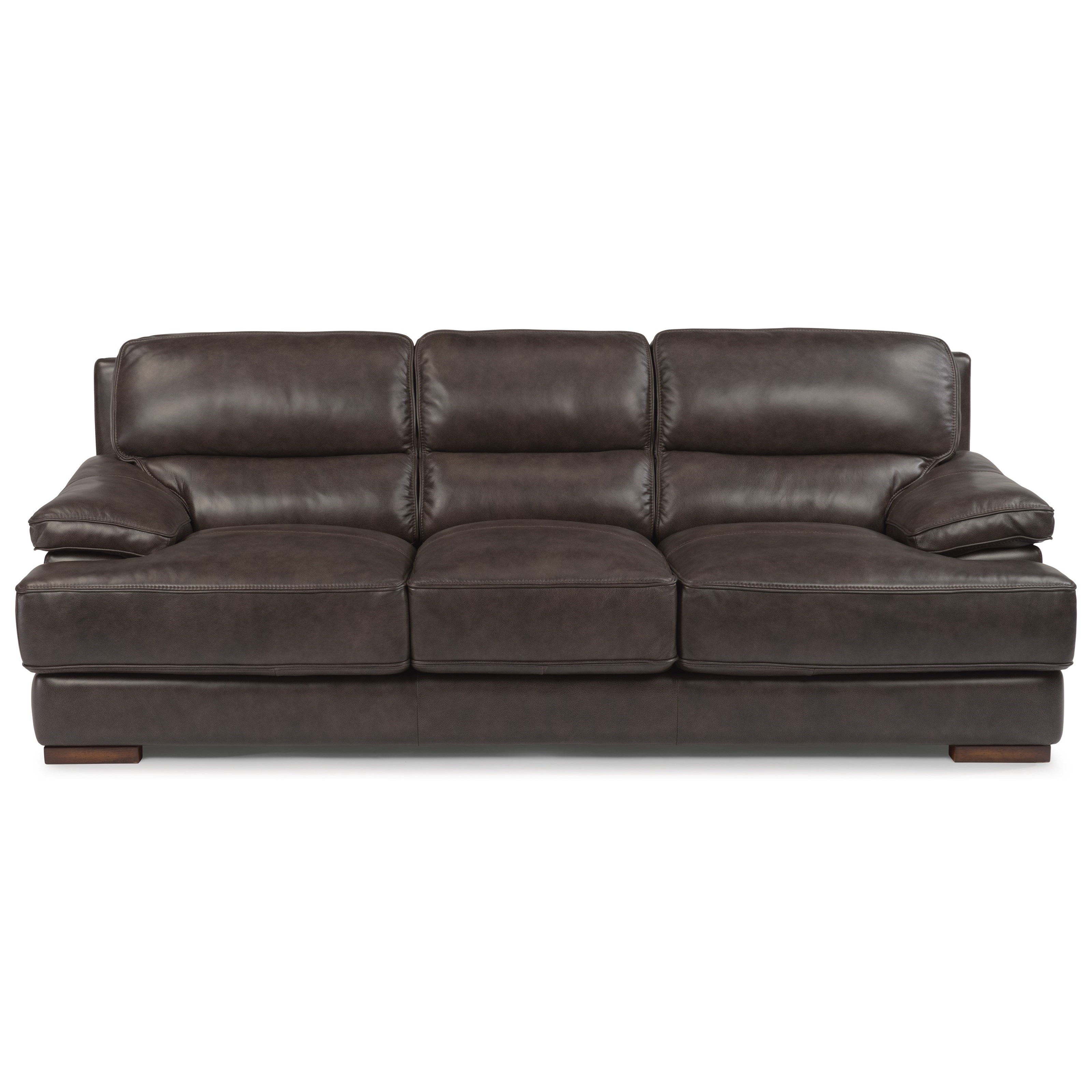 Flexsteel Latitudes Jade Casual Contemporary Leather Sofa Darvin